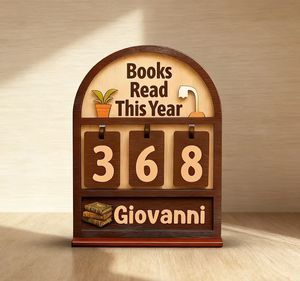 Meilleures ventes : Comptoir de livres en bois, Panneau en bois pour enregistrement de lecture, Présentoir mini-étagère en bois simple face - Product Image 6