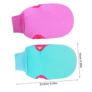 Guante Exfoliante de Baño Reutilizable de Color Sólido, Venta Directa de Fábrica, Guantes de Limpieza Corporal, Manopla Exfoliante para Ducha - Product Image 2
