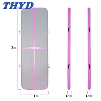 Piste de gymnastique gonflable 10m x 2m x 20cm pour cheerleading, gymnastique, clubs, studios de danse, programmes mobiles et usage domestique