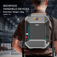 Machine de nettoyage laser 3-en-1 100W portable pour sac à dos, décapant de rouille et graveur de marques sur métal