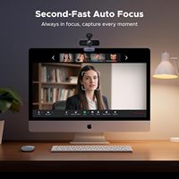UGREEN 4K Ultra HD PC Web Kamerası Mikrofon Gizlilik Kapağı 70 FOV PDAF Otomatik Odaklama USB-C Adaptör Tak Çalıştır Akış ve Konferanslar için