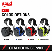 Casque de protection auditive électronique sans fil à réduction active du bruit NRR24 avec amplification sonore pour la sécurité industrielle et le tir