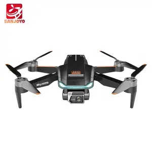 MINI Dron con Motor sin escobillas AE10, ESC 8K 90, cámara ajustable, lente Dual, calibración geomagnética de llave a