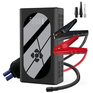 12v Carro portátil de partida com bomba de pneu 37000mwh Jump Starter com compressor de ar até 6,5L Gasolina e 4,0L Diesel