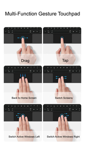 Teclado Magnético Flotante Inteligente para <span class=keywords><strong>HUAWEI</strong></span> <span class=keywords><strong>MatePad</strong></span> Air 12" y <span class=keywords><strong>MatePad</strong></span> <span class=keywords><strong>Pro</strong></span> 12.2", con Trackpad Multitáctil, Funda Protectora para Tablet de Oficina - Product Image 3