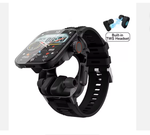 Audífonos TWS 2 <span class=keywords><strong>en</strong></span> 1 GT8 Buds, Reloj Inteligente con Llamadas, Navegación, IP67, Monitor <span class=keywords><strong>de</strong></span> Actividad Física, Android TFT Magnético - Product Image 2