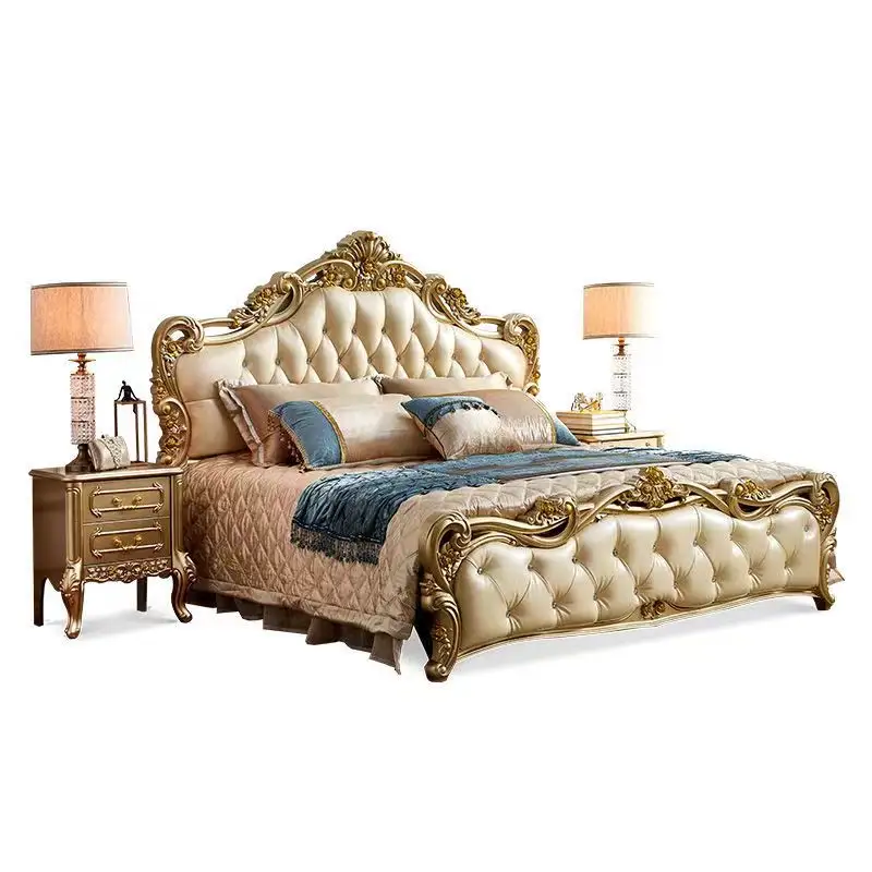 호텔 침실 가구 모던 침실 가구 세트 킹 사이즈 모던 디자인 럭셔리 더블 침대