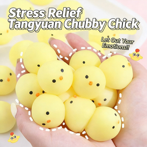 Hot Sale TPR Kawaii Animal Small Chick Squishy Toys Hand Exercise <b>Squeeze</b> Stress Relief Promotional Gifts Party Favors for Kids - Product Image 1