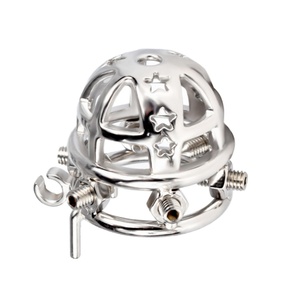 2022 Wholesale Stainless Steel Adjustable Screw Spiked Chastity Cock Cage BDSM Sex Toy Male - Product Image 4