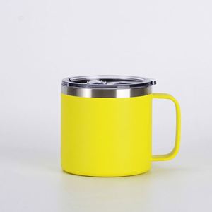 Tasse isotherme portable à double paroi en acier inoxydable 304 avec couvercle en plastique, pour bureau, homme, avec poignée - Product Image 3