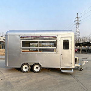 Large Scale Multifunctional Pop up Store Cart Internet Famous Mirror Surface Ice Cream Cake Snack Catering Food Cart - Product Image 4