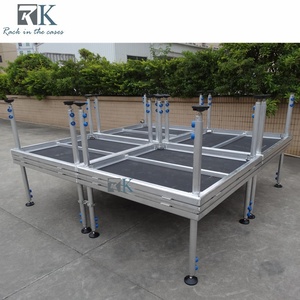 Adjustable Height Heavy Duty Removable <b>Stage</b> Aluminum Alloy 6061 Frame Modular <b>Stage</b> Design For Events - Product Image 2