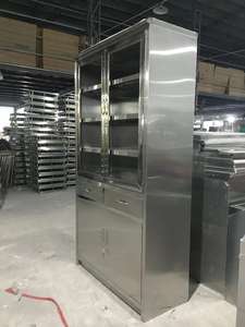 Populaire CUP-18 Cabinet de classement en acier inoxydable de laboratoire d'hôpital Armoire de rangement de médicaments pour instruments médicaux - Product Image 3