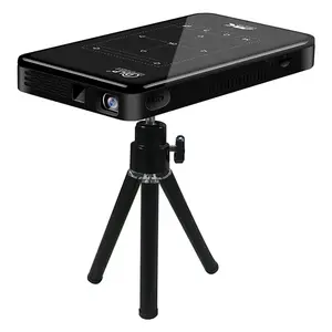 Smart Portable mini projector android 9 2G 16G HD-MI input 3D 4K movie projector with mirroring DLP projector