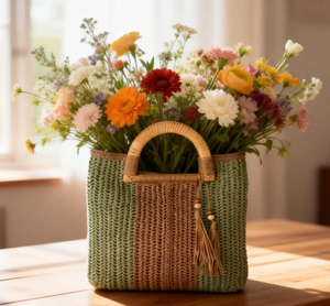 2026 New Arrival Designer Women Handbag Crochet Paper <strong>Straw</strong> Tote <strong>Bag</strong> Big Capacity Luxury Handmade Women Designer <strong>Beach</strong> <strong>Straw</strong> <strong>Bag</strong> - Product Image 1