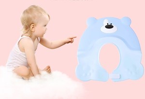 Gorro de ducha suave ajustable para niños, accesorio de <span class=keywords><strong>baño</strong></span> multifuncional para <span class=keywords><strong>baño</strong></span>, seguridad, protección de champú para bebés de 0 a 12 meses - Product Image 5