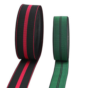 Bande élastique pour canapé en gros pour fabricants, accessoires de bordure élastique, sangle élastique rayée pour canapé, 50 mètres/rouleau, haute élasticité - Product Image 3