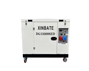 Xinbate Gerador diesel móvel silencioso de dois cilindros para venda, gerador diesel silencioso de 20KW personalizado