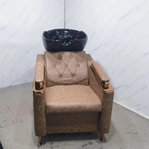 Hot-selling Popular Modern Leather Hair Salon Semi-<b>reclining</b> Water Jet Hair Washing Bed High-end Factory Direct Sale - Product Image 6