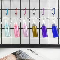 Flacon pulvérisateur rond de 60 ml en PET avec pompe, rechargeable et écologique, pour shampoing, soins de la peau, sérum et lotion