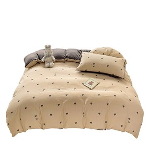 Juego de cuatro piezas de funda de edredón, sábana ajustable y funda de almohada de algodón lavable, grueso y seguro para bebés, Clase A - Product Image 5