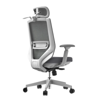 Chaise de bureau ergonomique à dossier haut avec assise en mesh et accoudoirs 3D réglables