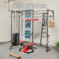 Appareil de fitness multifonction pour la maison : Stepper amincissant pour les jambes, simulateur de marche pour le ventre, et appareil de torsion de la taille en métal pour l'escalade sportive