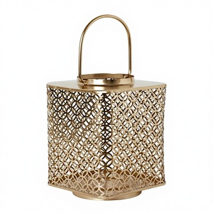 Lanterne suspendue vintage en métal écologique faite à la main, porte-bougie durable pour extérieur, jardin, décoration de Noël, noir - Product Image 2
