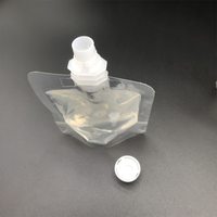 Pochette à bec verseur en PET de 500 ml, pochette transparente pour boissons alcoolisées, jus, boissons avec bec verseur, expédition rapide