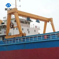 Grue à portique pour trappe marine, treuil hydraulique 20 tonnes, équipement de levage de pont de navire, certifié BV DNV