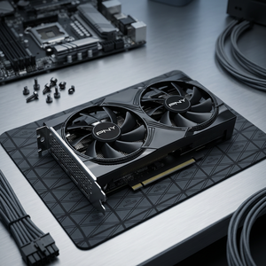 การ์ดจอ PNY RTX 5060 8GB GDDR7 พัดลมคู่ สำหรับเดสก์ท็อป PCIe 5.0 X8 2-Slot ใหม่ 3840 CUDA Cores 150W TDP - Product Image 2