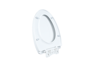 Siège de toilette rond moderne en plastique avec charnières de sécurité à fermeture lente et système de dégagement rapide pour salles de bain familiales - Product Image 4