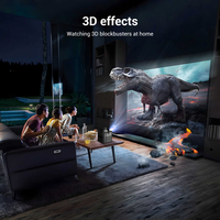 Byintek-Obturador inteligente portátil DLP, proyector 3D Full HD Android 11 para cine en casa y camping al aire libre