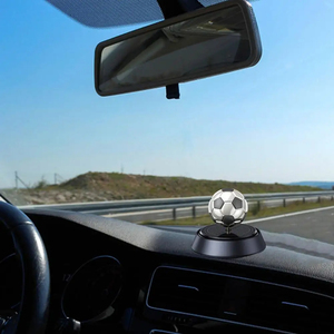 Long-Lasting Car Aromatherapy Diffuser Solar Power Dashboard Rotating Football <strong>Design</strong> for Pregnant Women Kids Decorative <strong>Element</strong> - Product Image 4