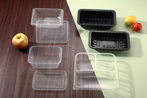 Pet PLA PP 3-4 trạm cốc nhựa/Hộp Ăn Trưa chân không cơ khí thermoforming máy với chức năng đếm - Product Image 4