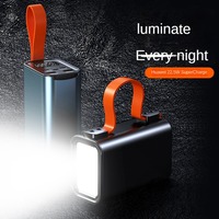 Batterie externe 30000 mAh avec charge rapide PD 100W, lampe de camping LED, 4 ports, chargeur portable pour ordinateur portable