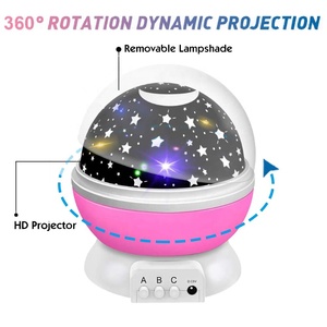 Projecteur led produisant l'image d'un ciel étoilé, rotatif à 360 degrés, luminaire décoratif idéal pour la chambre d'un enfant, ou comme cadeau de noël - Product Image 3