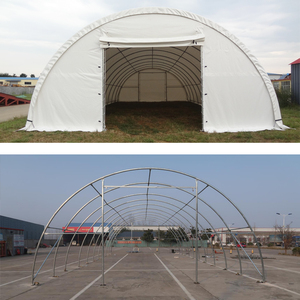 Tente de stockage en tissu à double structure robuste, tente industrielle avec couverture en PVC pour ateliers et logistique en extérieur - Product Image 2