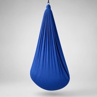 Hamac de yoga sensoriel pour enfants en tissu polyester 30D extensible et finement tissé, pour intérieur et extérieur, avec conception anti-retournement, 280x150cm, charge maximale