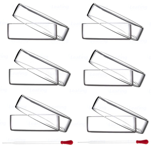 Boîtes de Pétri rondes en <span class=keywords><strong>verre</strong></span> non stériles de 100 mm pour laboratoire, consommables de laboratoire - Product Image 2