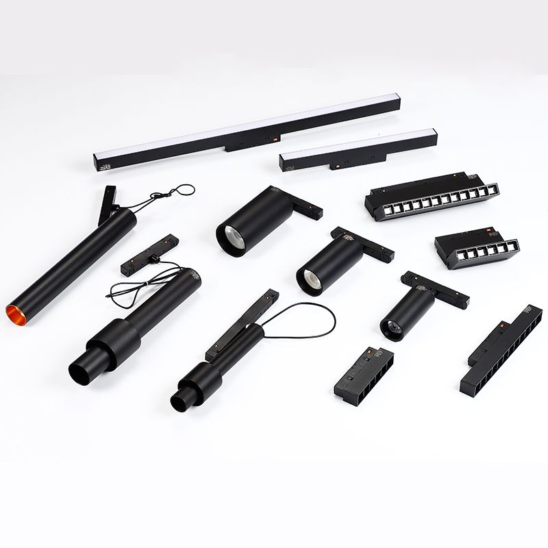 1 м, 1,5 м, 2 м, 2 провода, линейная потолочная Встраиваемая полная СВЕТОДИОДНАЯ Cob Магнитная трековая система освещения