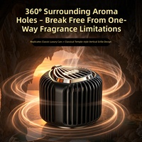 Diffuseur d'air liquide pour voiture Carmate Luxury Glass, sans alcool, parfum longue durée, évaporation naturelle, grande capacité