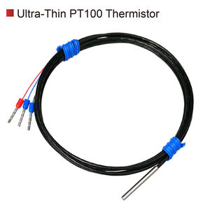 مجس <span class=keywords><strong>PT100</strong></span> مدمج مقاوم للماء ثلاثي الأسلاك فائق النحافة من الفولاذ المقاوم للصدأ حساس درجة الحرارة - Product Image 2