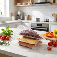 Sacs sous vide de qualité commerciale prédécoupés, lot de 100 pièces, en nylon plastique imprimé, pour la préparation des repas et la cuisson sous vide