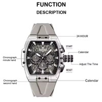 Nouvelle montre NAVIFORCE 6113, étanche, multifonctionnelle, chronographe à quartz, vente en gros, calendrier lumineux, homme, 5ATM, horloge