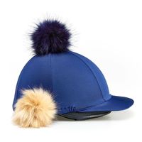 Gorro ecuestre de alta calidad para montar a caballo, cubierta con pompón, venta al por mayor de fábrica