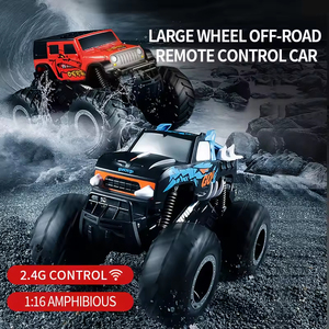 Voiture RC amphibie 4x4, véhicule tout-terrain imperméable, jouet télécommandé pour enfants - Product Image 6