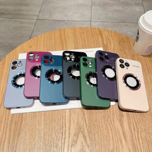 เคสโทรศัพท์แม่เหล็กสุดหรูพร้อมโฟกัสอัตโนมัติเคสเลนส์กล้องหน้าต่างขนาดใหญ่สำหรับ <span class=keywords><strong>iPhone</strong></span> 15 <span class=keywords><strong>PRO</strong></span> <span class=keywords><strong>MAX</strong></span> 14 13 <span class=keywords><strong>12</strong></span> <span class=keywords><strong>Pro</strong></span> - Product Image 2