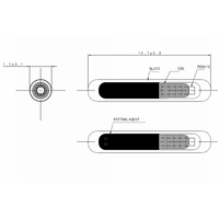 1.5x11mm RFID Mini Bio-verre Tag Transpondeur Microchip FDX-B 134.2khz Capteur de température pour l'accès à la surveillance de la santé animale
