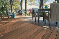 Dalles de terrasse en composite bois-plastique cannelées WPC pour extérieur, étanches, vente en gros